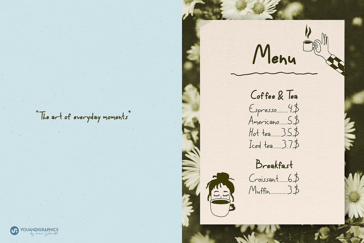 Little Note Handwritten Font Duo, a Handwritten Font by Youandigraphics (Photo 4 of 11)