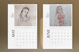 Art Calendar 2021 Template