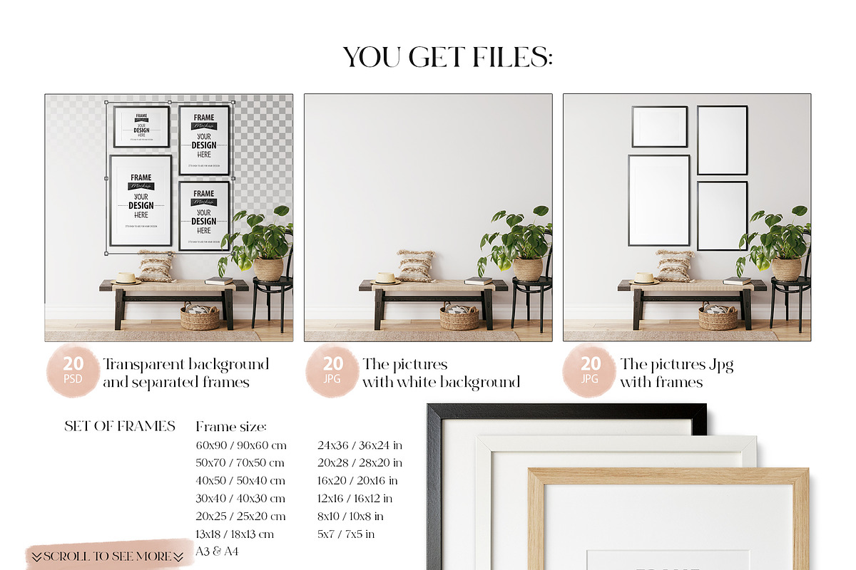 Frame & Wall Mockup Bundle, a Print Template by Yuri-U (Photo 25 of 25)