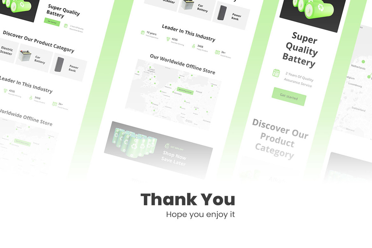 Battery Store Web Design, a Wireframe Template by INSPR STD (Photo 6 of 6)