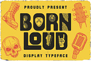 Born Loud Decorative Font, a Symbol Font by JumboDesign (Thumbnail 1 of 6)