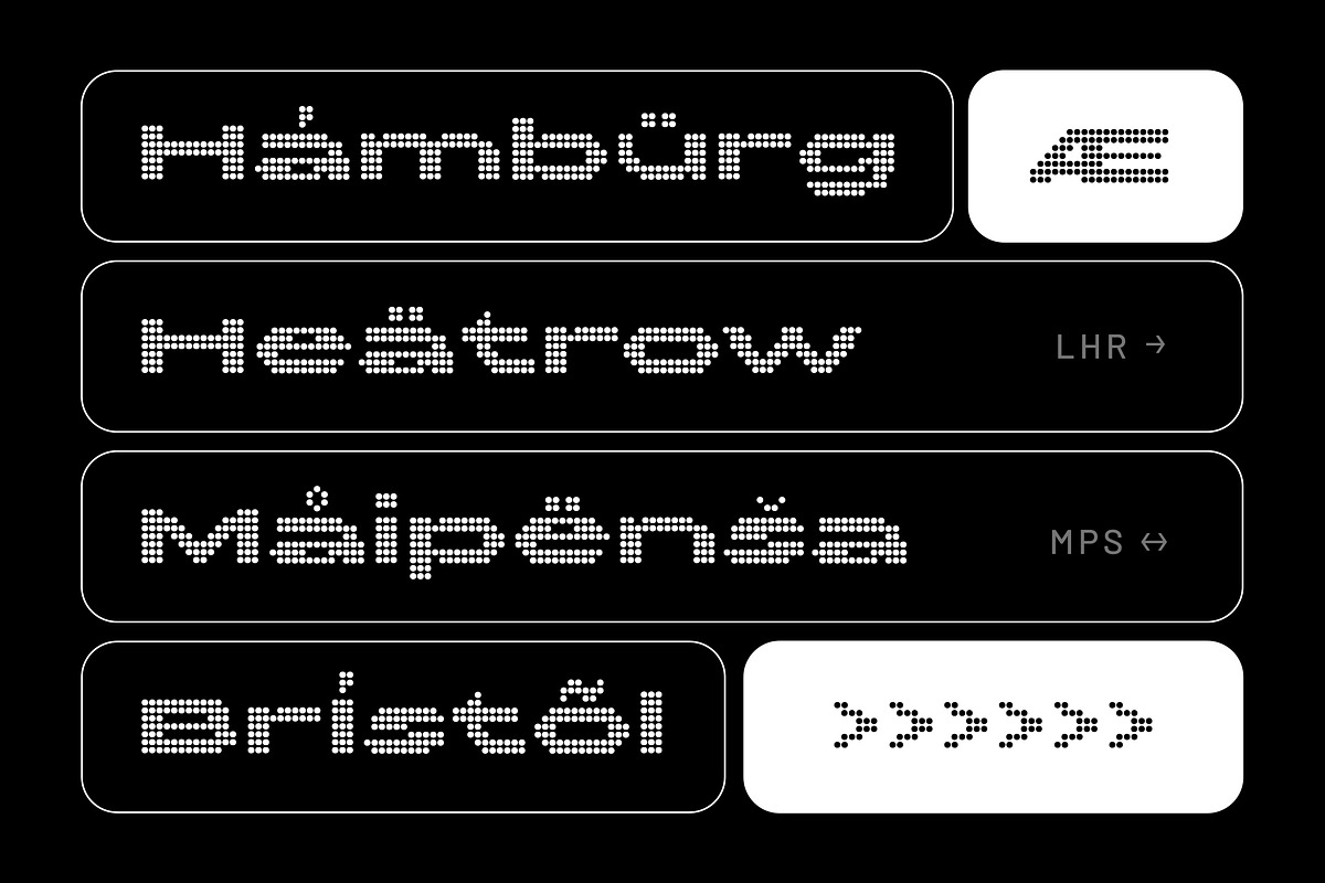 Neo Rizon - Modern Dot Display, a Sans Serif Font by Typia Nesia (Photo 3 of 12)
