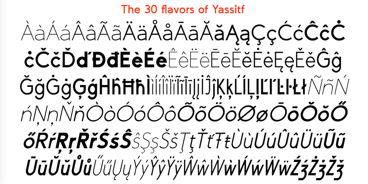 Yassitf, a Sans Serif Font by Ingrimayne Type (Photo 11 of 12)