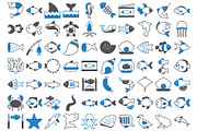 Premium Sea Food Vector Icons, an Outline Icon by Vector Portal (Thumbnail 4 of 6)
