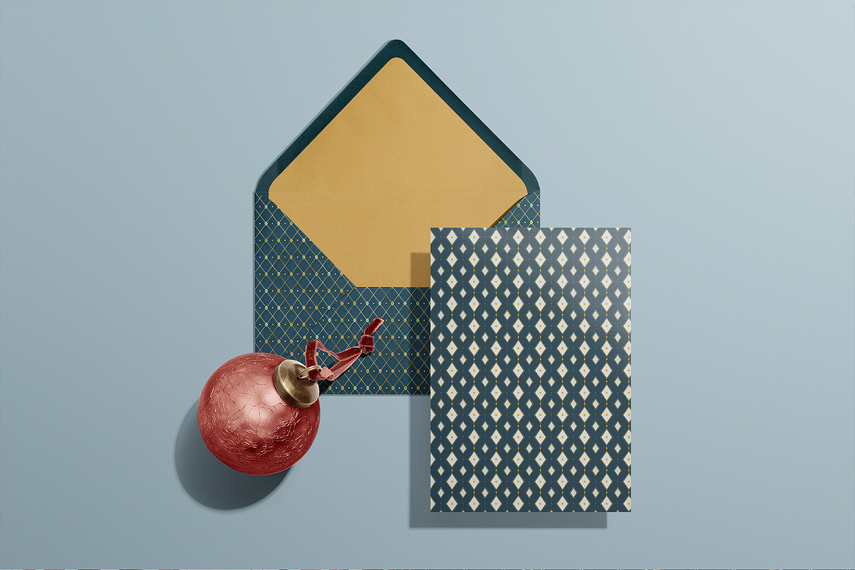 Christmas Abstract Patterns - part 1, a Pattern Graphic by Ninterints (Photo 7 of 19)