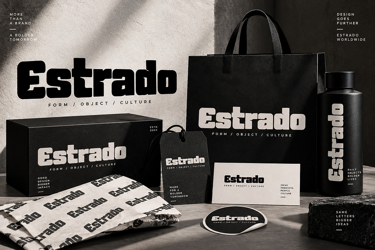 Estrado: Display Typeface, a Script Font by Wow Magic (Photo 4 of 5)