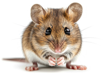 Charming Little Mouse Enjoying a Cheese Treat - Whiskers and All, an Animal Photo by José Manuel Gelpi