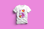 Cute Cat Eating Big Doughnut Cartoon, an Animal Illustration by Artstorystudio (Thumbnail 3 of 3)