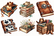 Western Cowgirl Book Clipart, an Illustration by OK Design (Thumbnail 3 of 5)