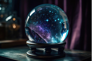 close-up of magical crystal ball, a Background Photo by Sergey Kotenev