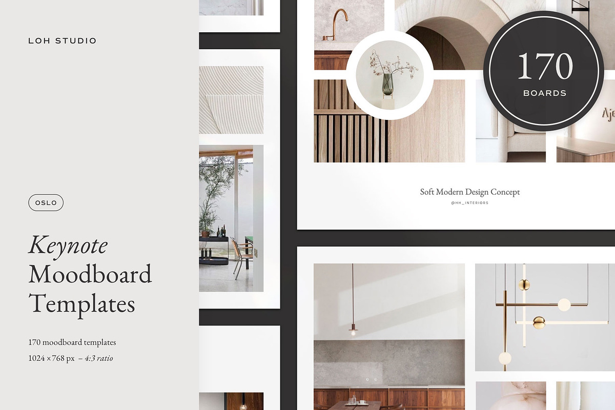 OSLO Moodboard Kit for Keynote, a Product Mockup by Loh Studio (Photo 1 of 14)