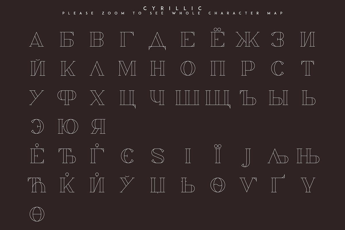 Chalga Outline - Serif Typeface, a Serif Font by VP Fonts (Photo 9 of 10)