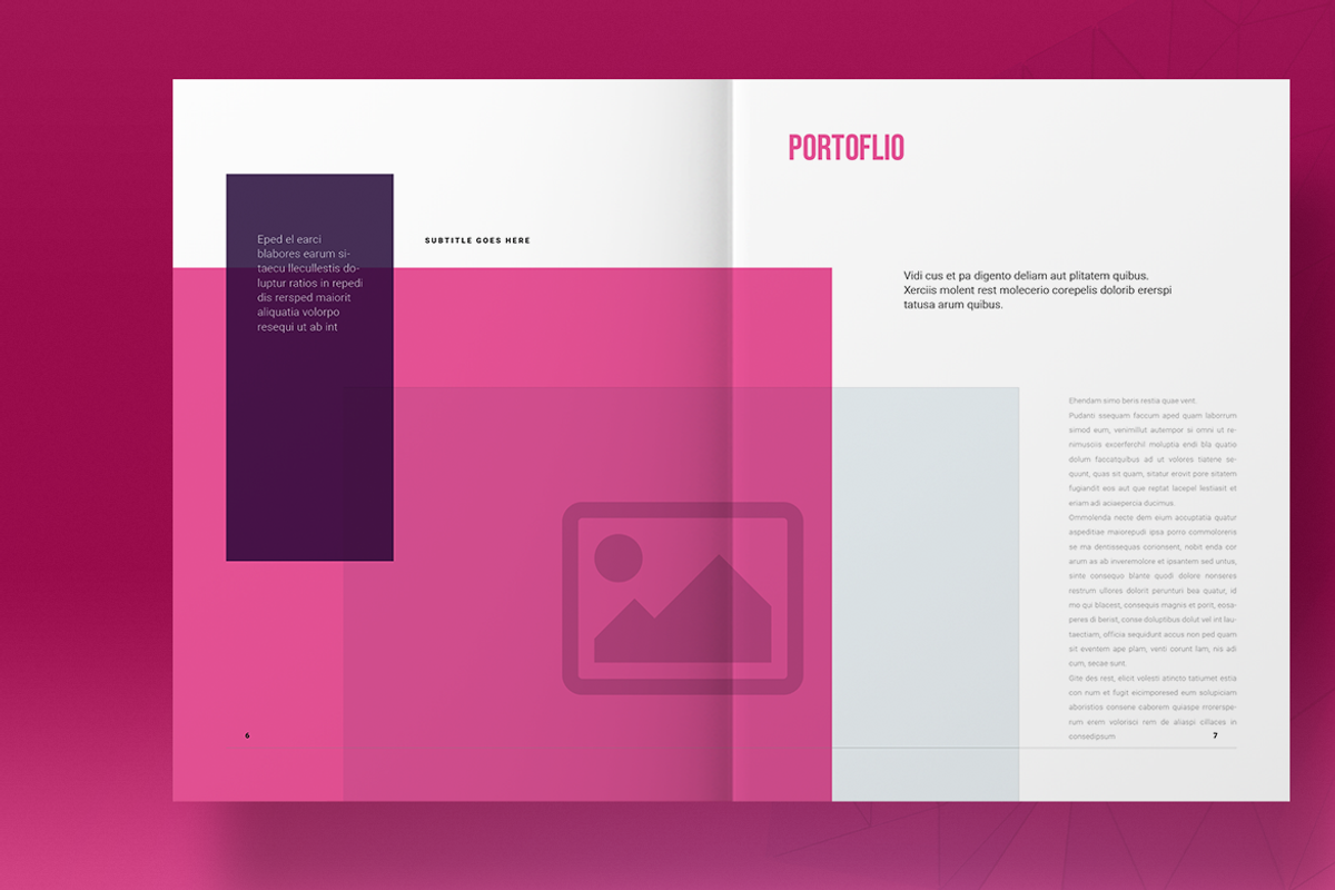 Pink Brochure Layout, a Brochure Template by Boris Cupac