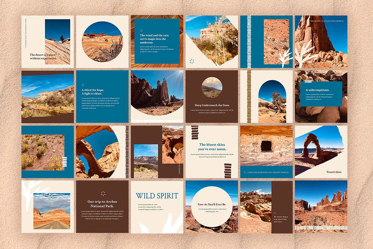 Southwest Desert Instagram Template, a Social Media Template by CortneytheCreator (Photo 6 of 6)