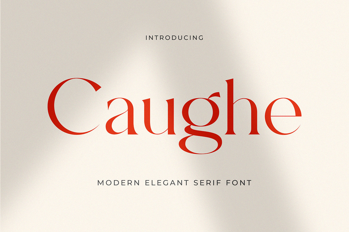 Caughe - Modern Elegant Serif, a Serif Font by Typeformers (Photo 1 of 5)