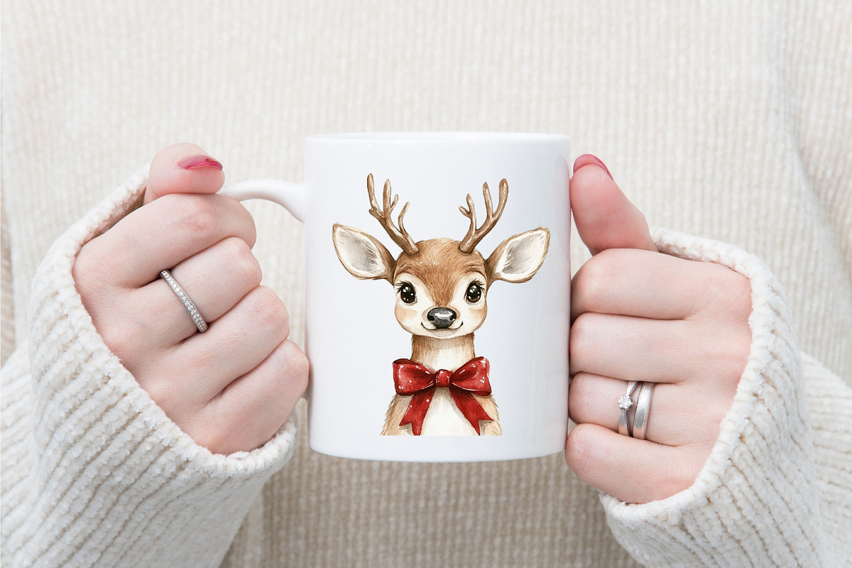 Christmas Woodland Cute Animals Fair, an Illustration by designcity5 (Photo 4 of 5)