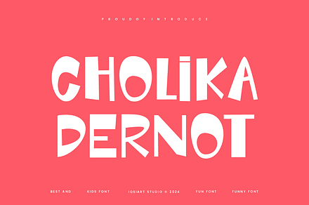 Cholika Dernot - Funny Font, a Sans Serif Font by Iqsiart Studio