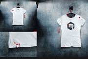Women's T-shirt On 5 Stages Mock-up, a Hoody Mockup by Mocca Mockups Store (Thumbnail 17 of 59)
