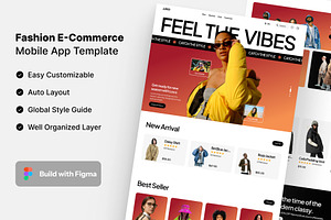 Fashion E-Commerce Landing Page, a Landing Page Template by Rozepaars Design