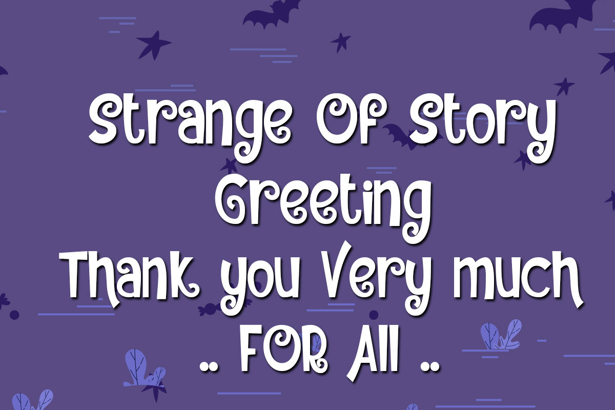 Strange of story, a Font by Bramcreative (Photo 2 of 12)