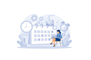 Deadline abstract concept vector, a Work Illustration by alwie99d