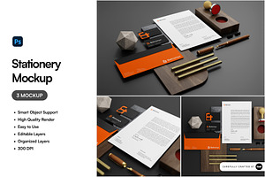 Stationery Mockup, an Advertising Mockup by SLAB! Design