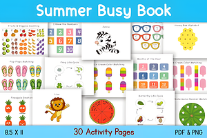 Summer Busy Book