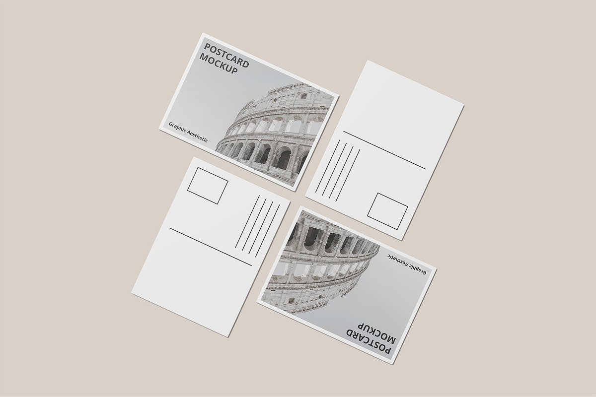 Postcard Invitation Mockup Bundles, a Card Template by Graphic Aesthetic (Photo 20 of 22)