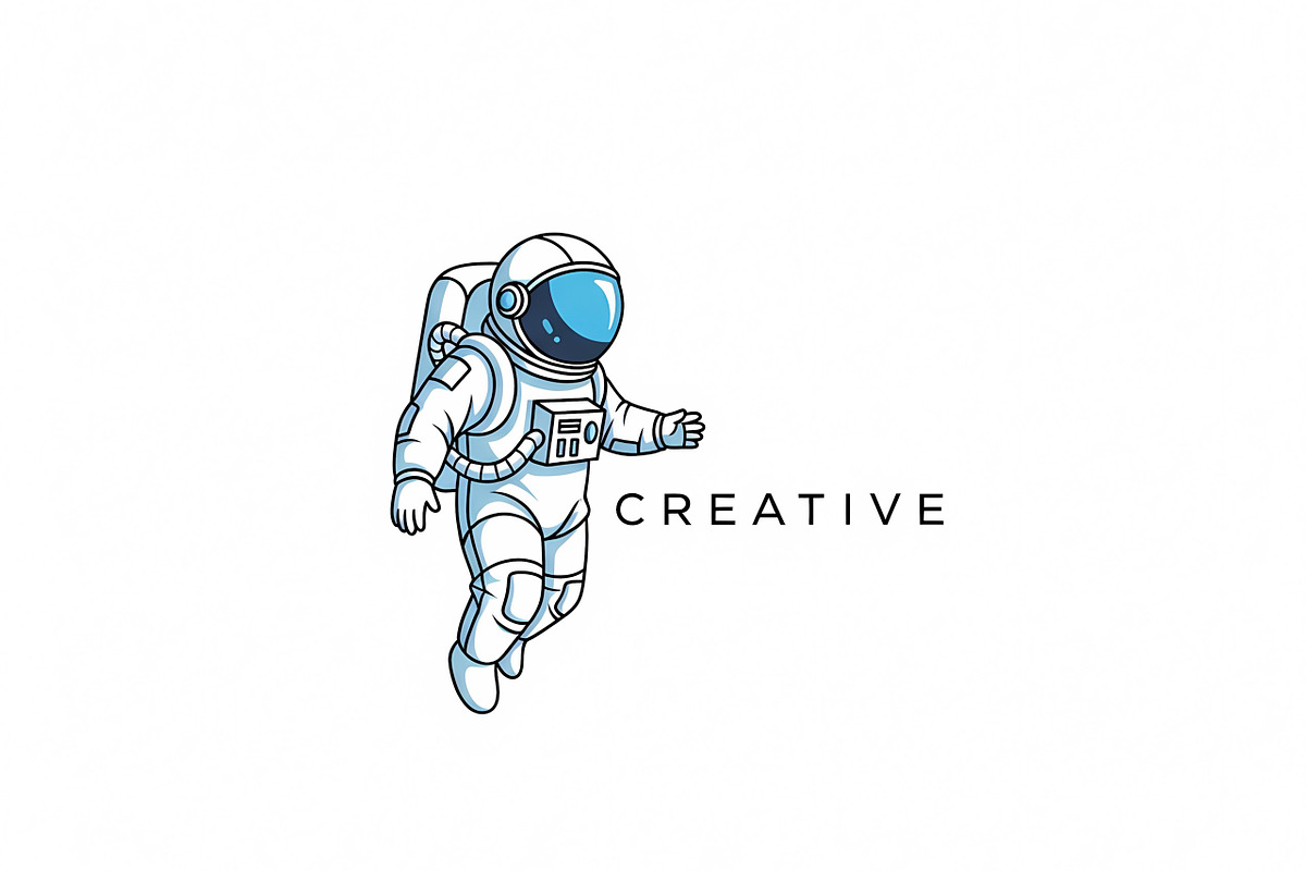 Cartoon Astronaut in, a Branding & Logo Template by Logocreative (Photo 1 of 2)