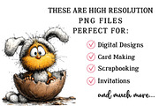 Funny Easter Chick Clipart, an Illustration by OK Design (Thumbnail 4 of 6)
