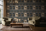Vintage Deer Geometric Pattern, a Pattern Graphic by StudioGlouna (Thumbnail 6 of 9)