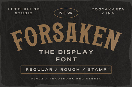 Forsaken - Display Font, a Blackletter Font by Letterhend Studio