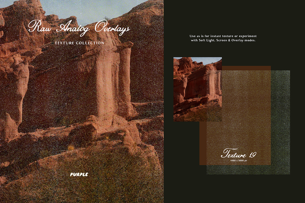 Raw Analog Texture Overlays, a Texture Graphic by Purple (Photo 21 of 31)