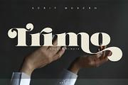 Trimo, a Serif Font by Khoir (Thumbnail 1 of 12)
