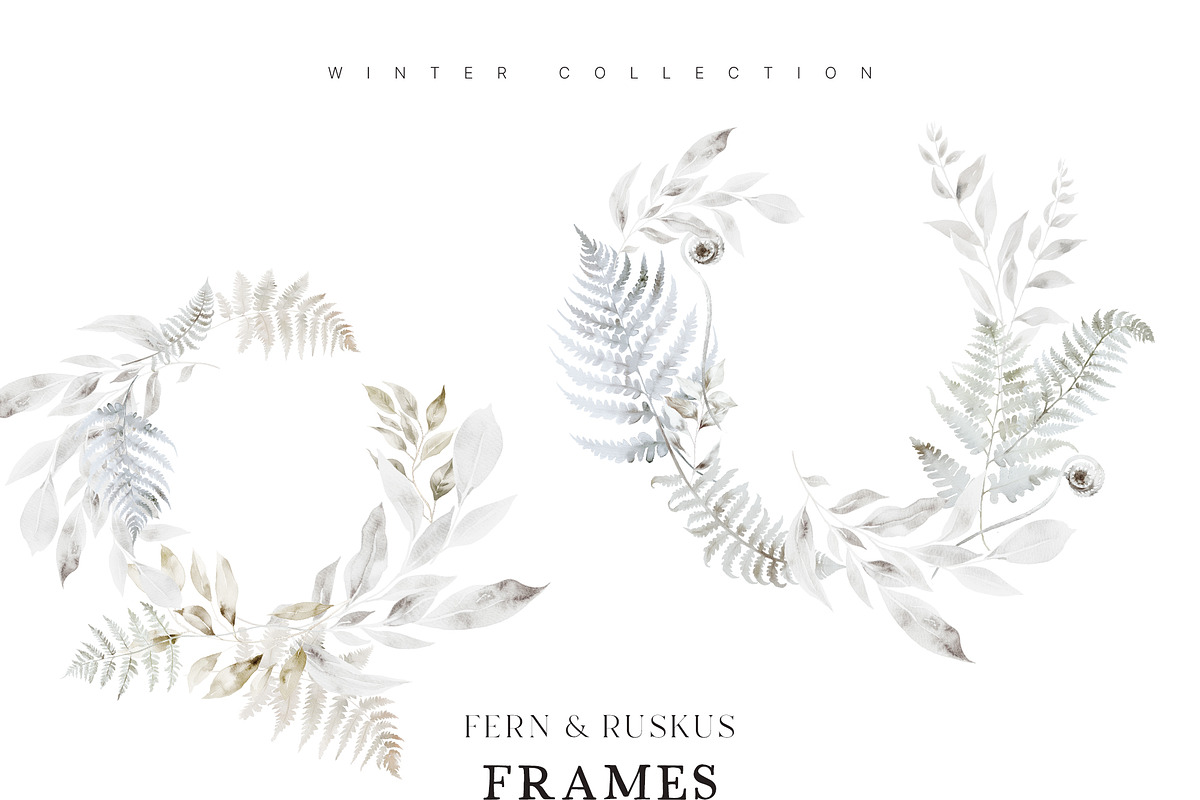 FLORAL WINTER BOX Watercolor Bundle, a Seasonal Illustration by Muse Artist (Photo 56 of 95)