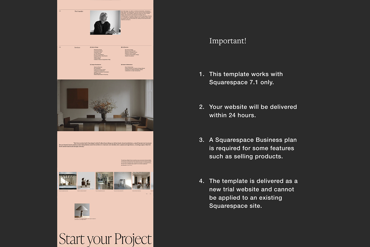 Editorial Squarespace 7.1 Template, a Squarespace Template by Studio TSM (Photo 14 of 17)
