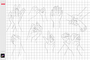 Procreate Anime Hands Couple Guides, a Brush Add-On by ArtPrintBabe (Thumbnail 2 of 2)