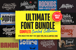 Font Bundle - Complete Collection
