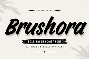 Brushora, a Script Font by Wow Magic