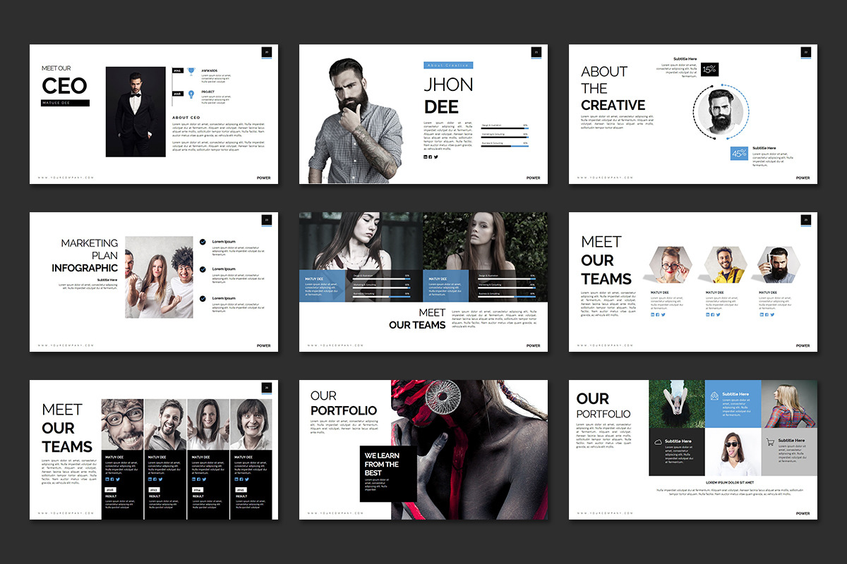Power Powerpoint Presentation, a Presentation Template by Stock Shape (Photo 4 of 8)