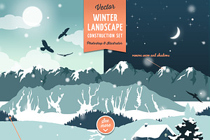 Winter Landscape Construction Set