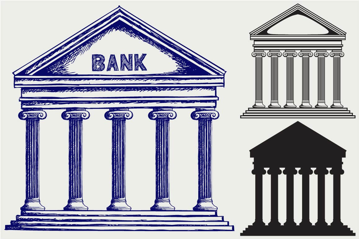 Bank SVG, an Outline Icon by LineworkStock