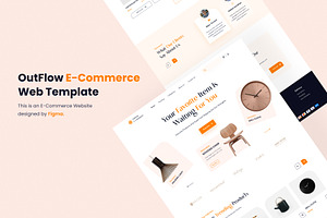 OutFlow E-Commerce Website Template, a Landing Page Template by Tanvir Ahammed Tamim