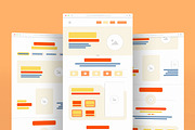 Landing Page Wireframe UX Layout, a Landing Page Template by ContestDesign (Thumbnail 1 of 6)