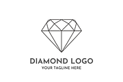 Diamond Logo Design Luxury Crystal, a Branding & Logo Template by Megafox Studio (Thumbnail 1 of 2)