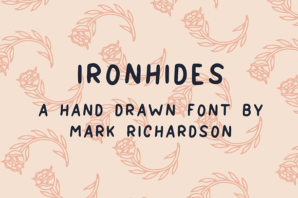 IRONHIDES - Hand Drawn Font preview 5