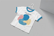Kids Ringer Tshirt Mockups, a Shirt Mockup by megostudi0 (Thumbnail 4 of 7)