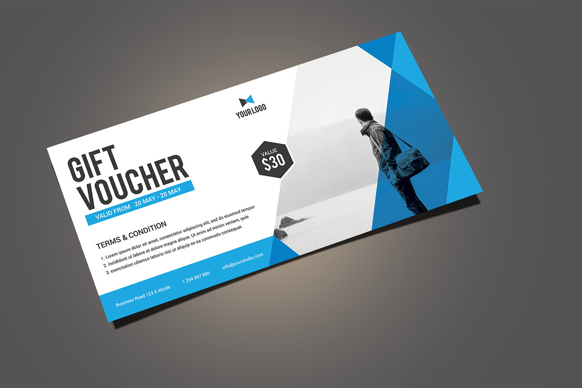 Gift Voucher, a Card Template by Rongbaaz (Photo 2 of 5)