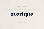 Averique – Elegant Modern Serif Font, a Serif Font by Only Fonts (Thumbnail 1 of 11)