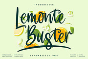Lemonte Buster Handwritten LS, a Script Font by GranzCreative (Thumbnail 1 of 12)
